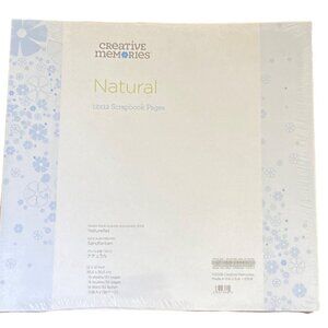 Creative Memories 12x12 Natural Scrapbook Pages Acid-Free 15 Sheets New 2008